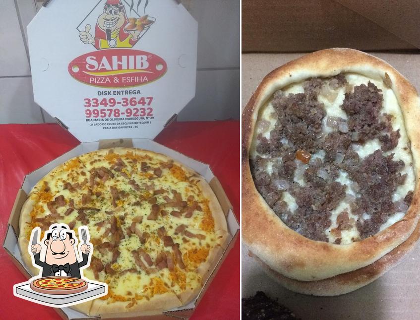 Escolha pizza no Sahib Gaivotas pizzaria delivery