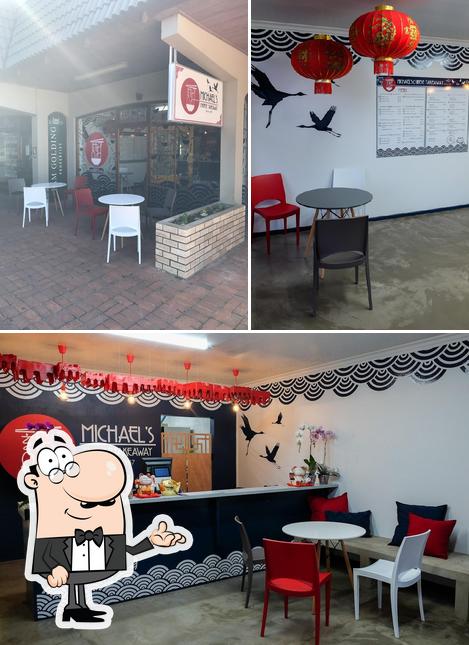 El interior de Michael's Chinese Takeaway, Summerstrand