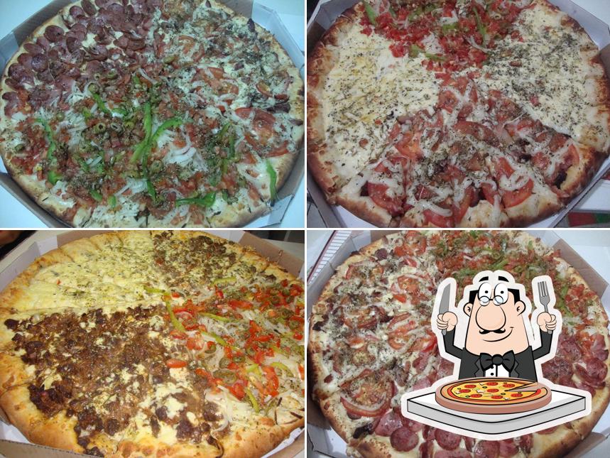 Escolha pizza no Pizza Mania