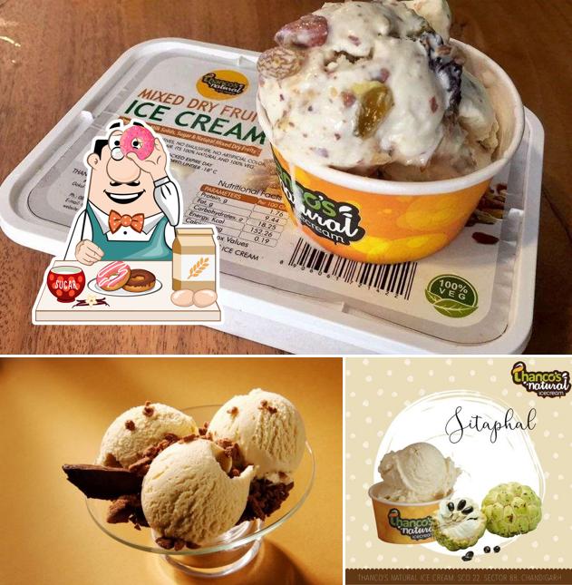 Thanco's Natural Ice Cream serves a range of sweet dishes