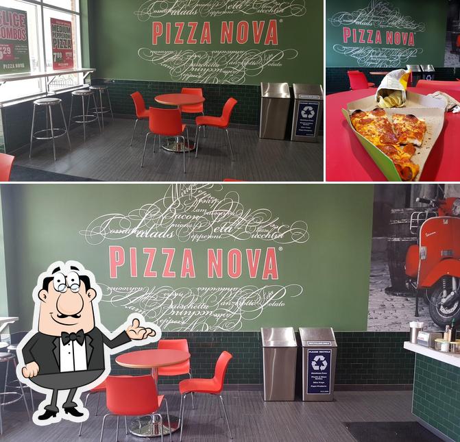 The interior of Pizza Nova