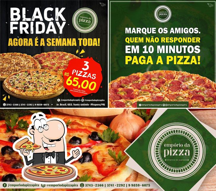 Escolha pizza no Empório da Pizza