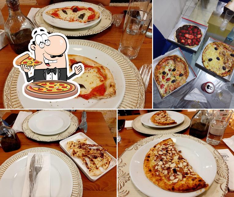 Escolha pizza no Forneria Mooca Pizza