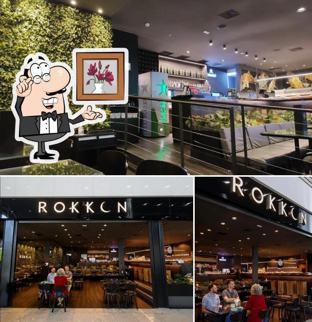 O interior do Rokkon Gastronomia Japonesa: Sushi, Poke, Temaki, Aeroporto de Guarulhos, SP