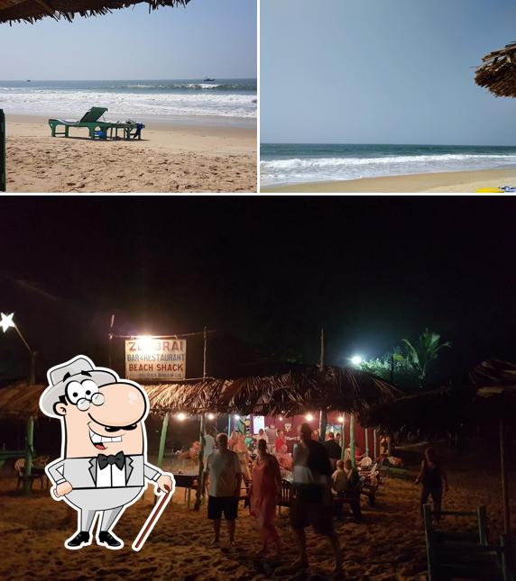 Enjoy the view at the outside area of Zumbrai Beach Restaurant