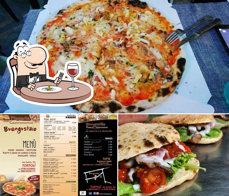 Platti al Pizzeria Buongustaio