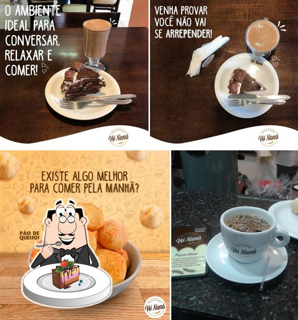 Bolo de chocolate em Panificadora Vó Naná