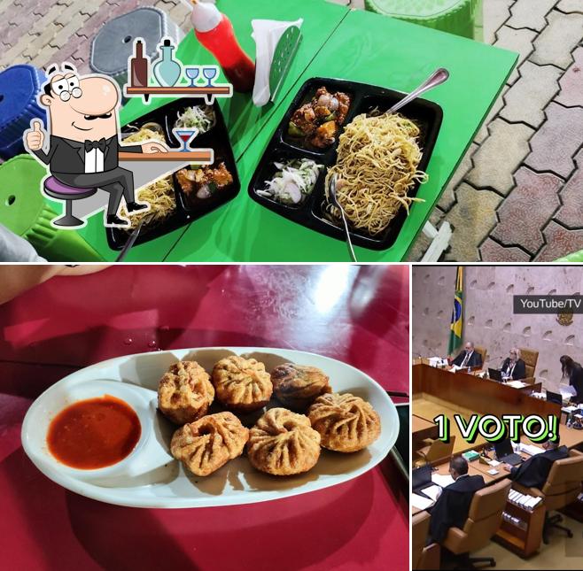 The interior of Smoke town