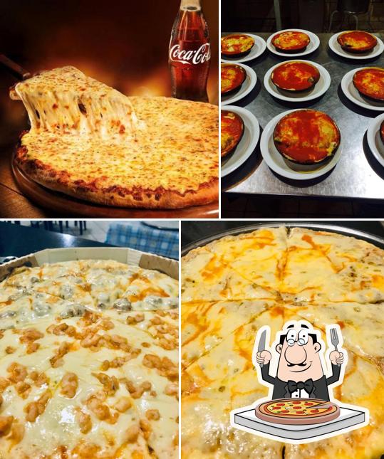 Escolha diferentes tipos de pizza