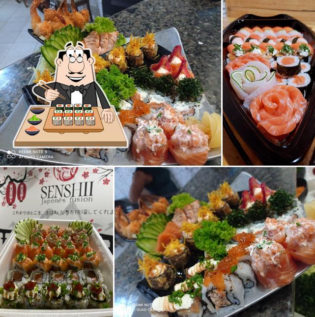 Escolha diversas opções de sushi