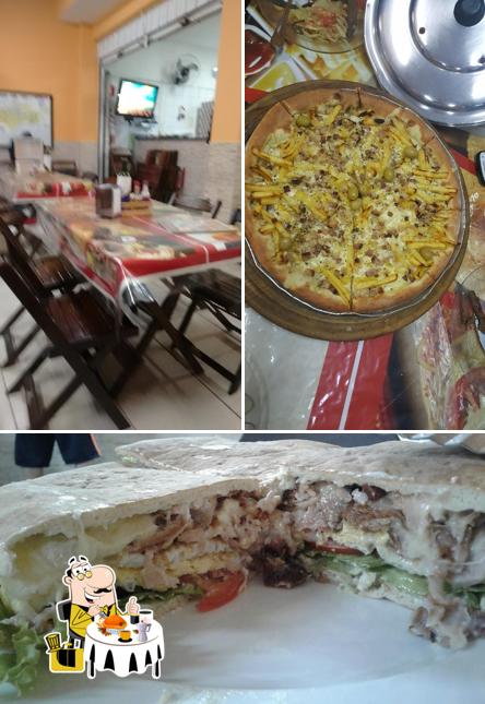 Comida em Pizzaria Shekinah