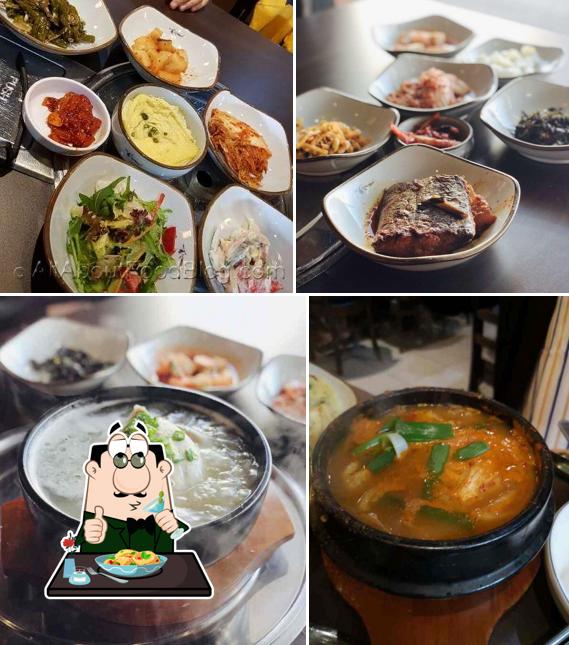 Food at Korean bbq - Camsie