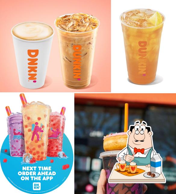 Enjoy a drink at Dunkin'