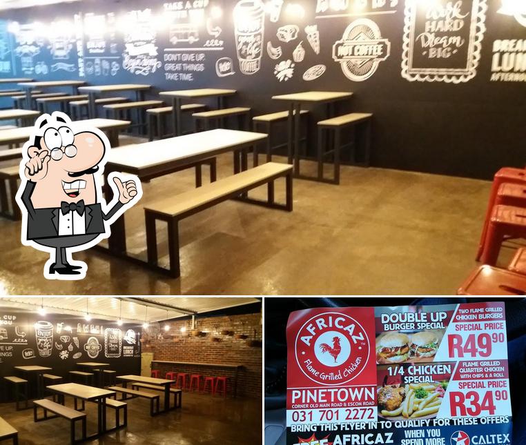 L’image de la intérieur et burger de Afros Chicken Shop Pinetown’s