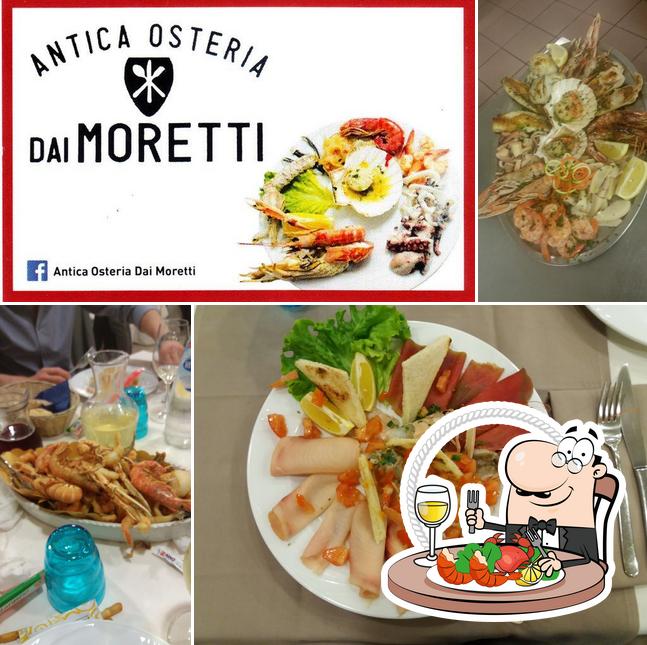 Prenez des fruits de mer à Antica Osteria dai Moretti