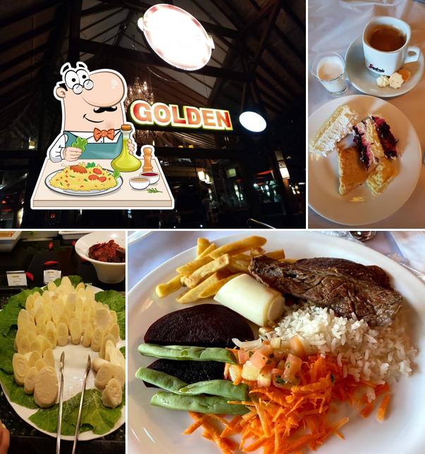 Platos en Golden Grill e Pizza