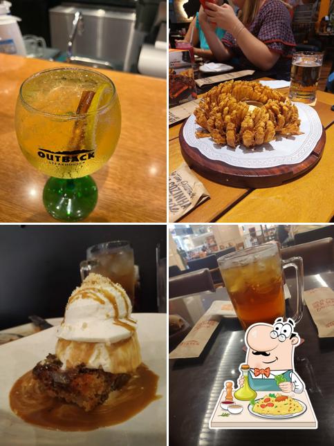 Comida em Restaurante Outback Steakhouse