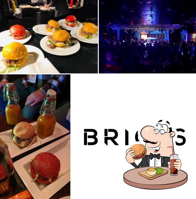 Try out a burger at BRICKS Club