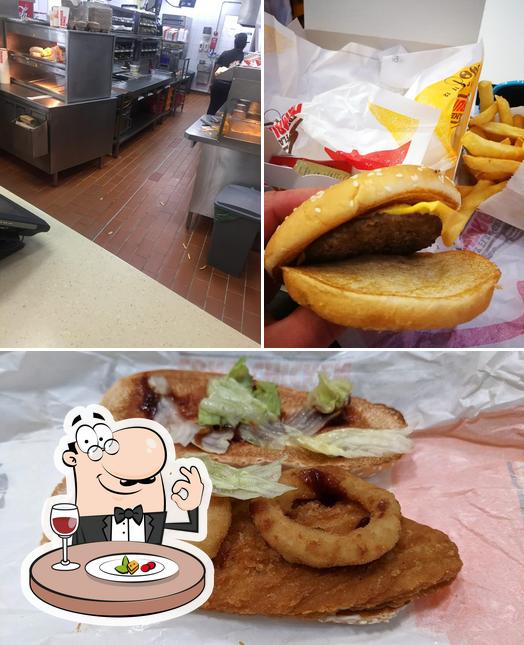 La photo de la nourriture et intérieur concernant Burger King