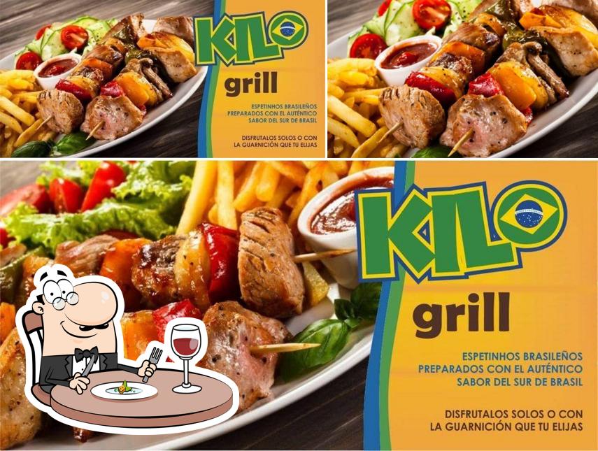 Comida en Kilo Grill fast food