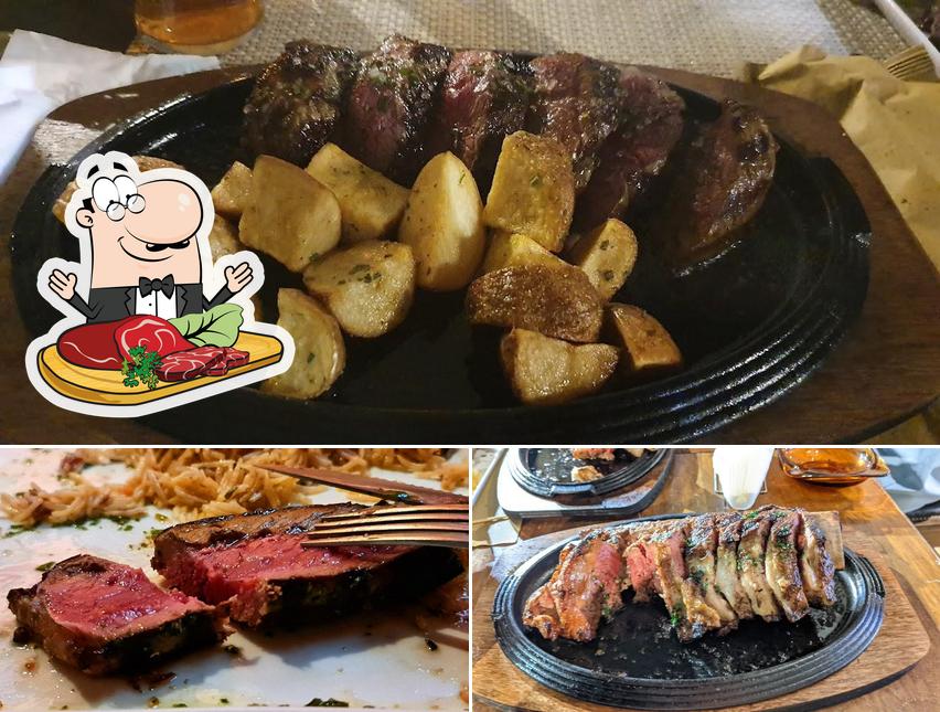 Prova i piatti di carne a Docker's pub