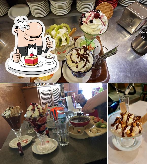 Bar Gelateria Conte Crotti bietet eine Vielfalt von Desserts 