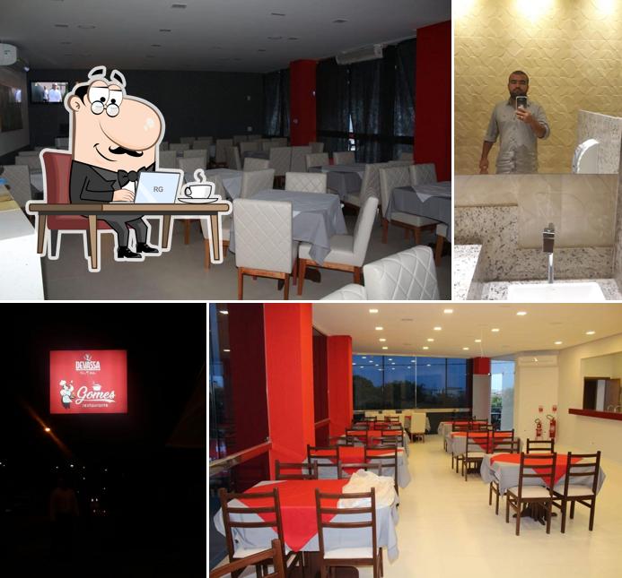 Veja imagens do interior do Gomes Restaurante