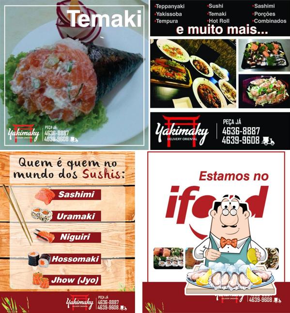 Consiga frutos do mar no Yakimaky Delivery Oriental