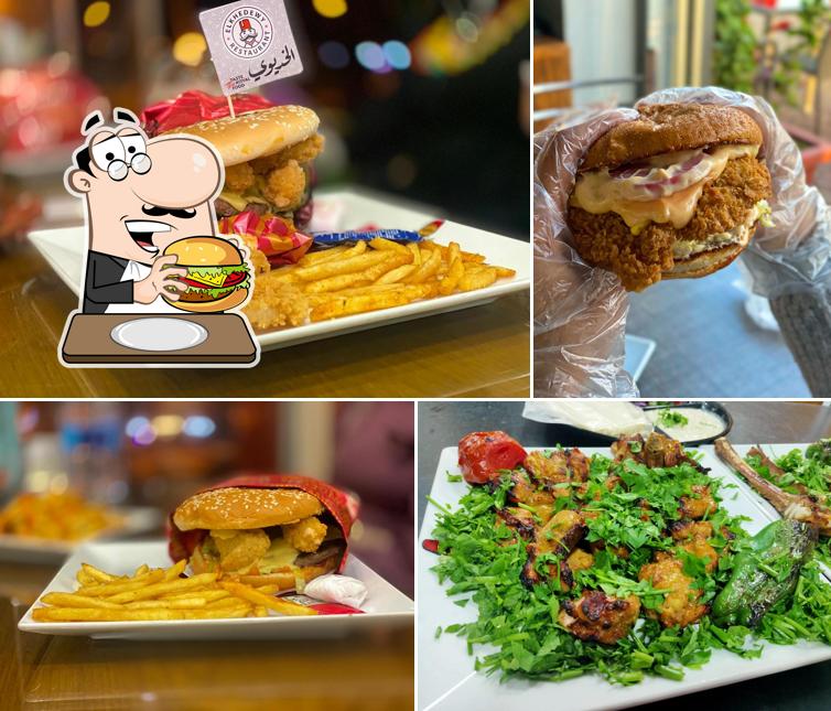 Try out a burger at مطعم الخديوي فرع الشاطئ