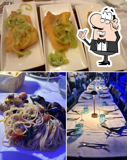 Questa è la immagine che mostra la interni e cibo di Ristorante Il Diavolo di Mare