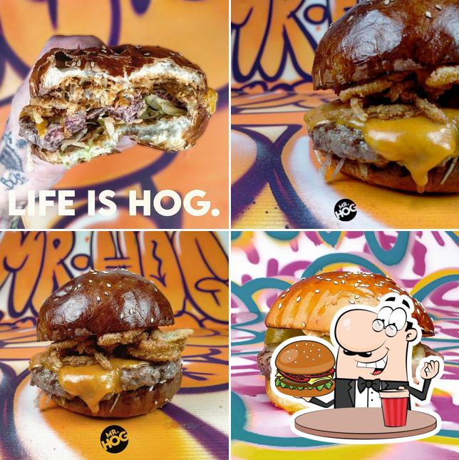 Prenditi un hamburger a Mr. Hog Burger Ariano