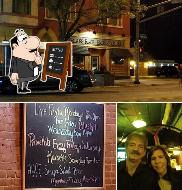 The Brass Rail Bar And Grill in Plymouth Restaurant menu and reviews