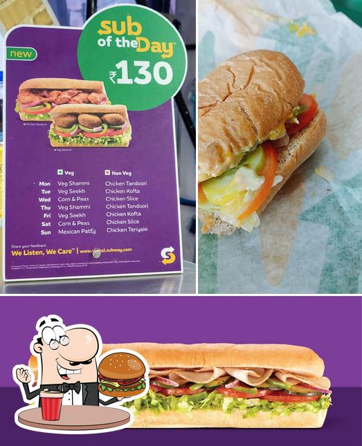 Get a burger at Subway