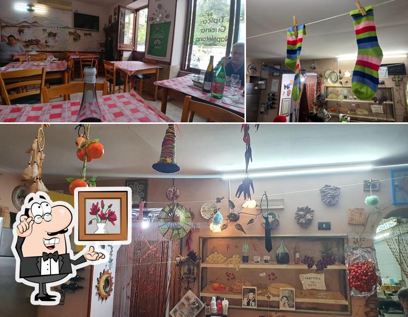 Gli interni di Trattoria Da Papà