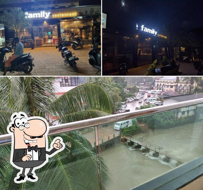 Enjoy the view at the outside area of Family restaurant