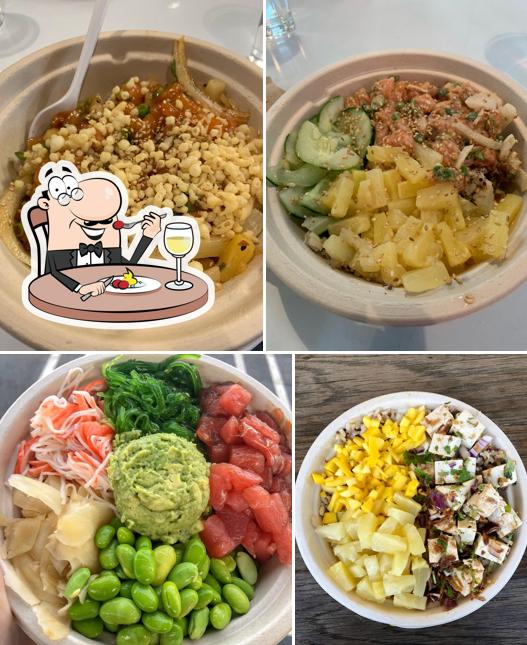 Food at Poke Lab Eatery