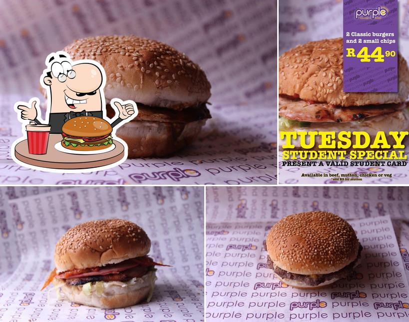 Essayez un hamburger à Purple Burgers