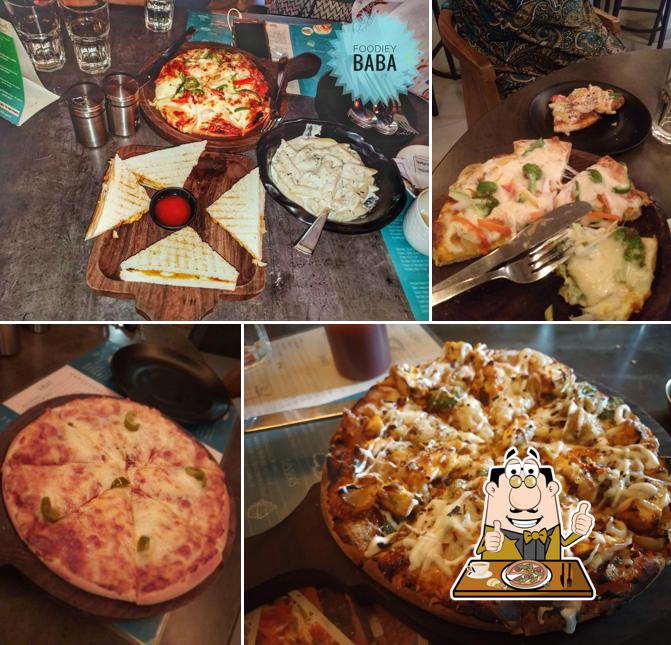 Pick pizza at The Beanstalk Cafe