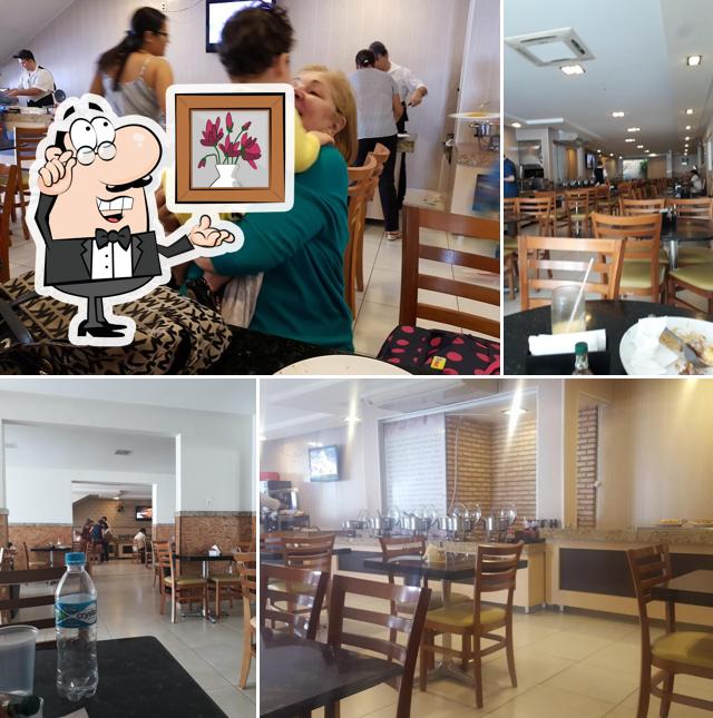 O interior do Garfil Restaurante