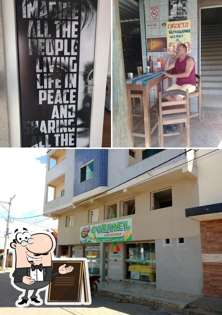 O exterior do Gurimel Hamburgueira,Sorveteria e Bar