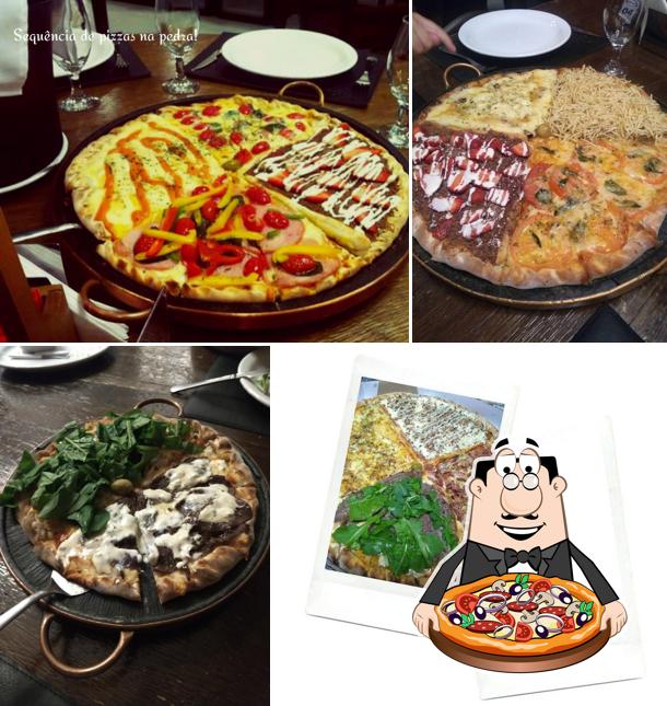 Consiga diferentes variedades de pizza