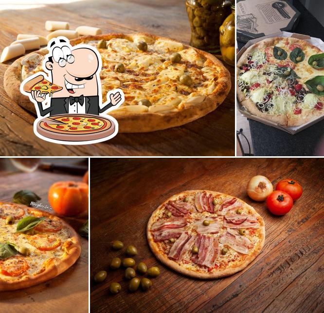 Escolha diferentes estilos de pizza