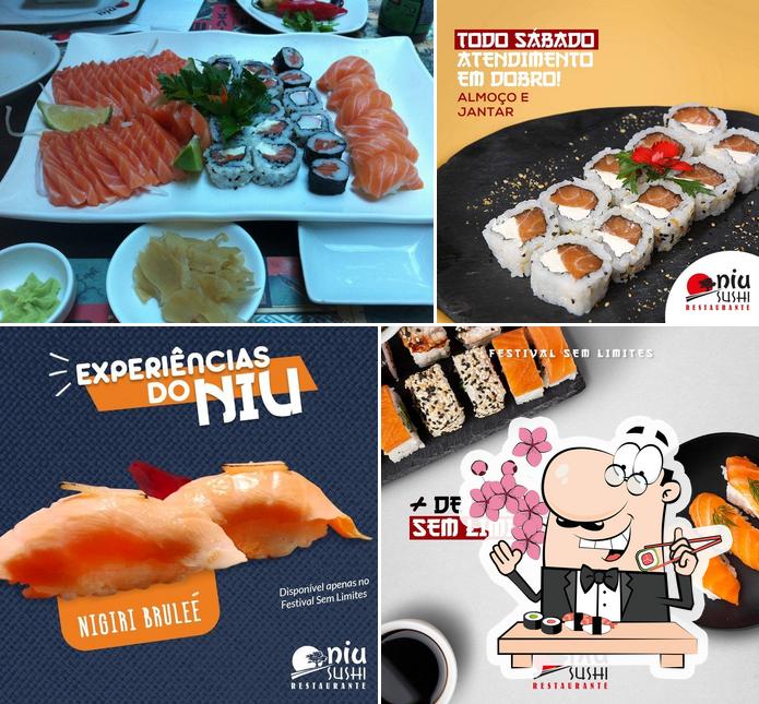 Experimente diversas opções de sushi