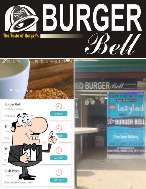 Look at the photo of Burger Bell
