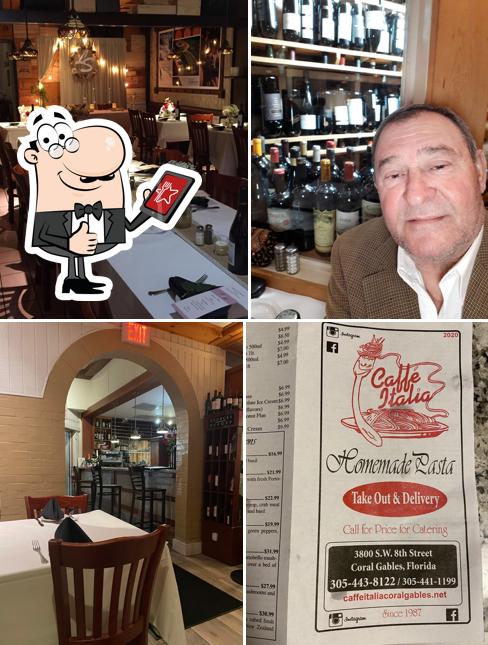 Caffe Italia, 3800 SW 8th St in Coral Gables Restaurant menu and reviews