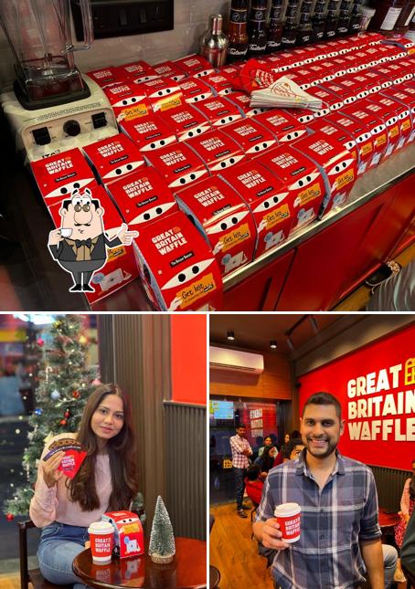 Enjoy a drink at Great Britain Waffle - Raipur