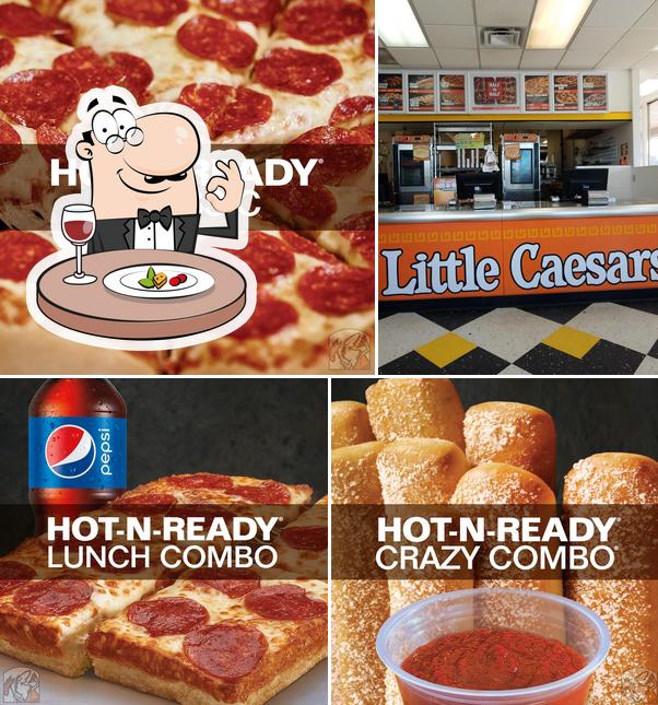 Food at Little Caesars Pizza