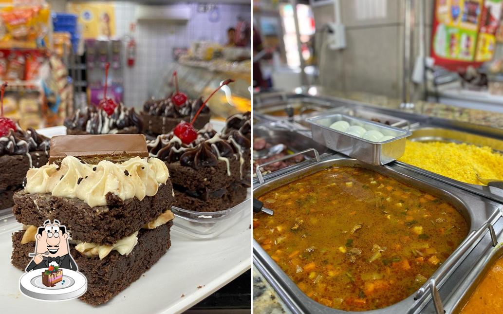 Bolo de chocolate em Padaria Talita