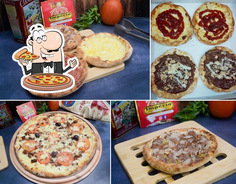 Peça diversos tipos de pizza