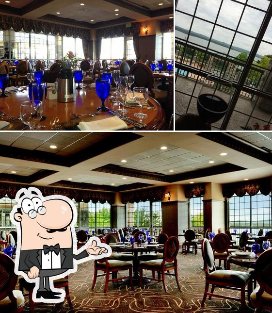 The image of interior and exterior at Chateau Grille